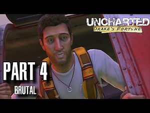 Uncharted Drake's Fortune Walkthrough Part 4 - Plane-Wrecked Brutal Difficulty, All Treasures