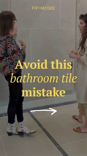 Fifi McGee | Renovations & Interior design on Instagram: "This £6,200 bathroom mistake still haunts me 😬 I nearly ordered the wrong tiles for a client’s bathroom and it would’ve cost thousands in tiles and labour to fix. The lesson? Never trust a teeny tiny sample. Here’s what I do now☝🏻I hope it helps you avoid some tile hiccups 🫣 Watch the full video with more bathroom design tips on my YouTube channel ✨ #bathroomrenovation #tilingtip #interiordesign"