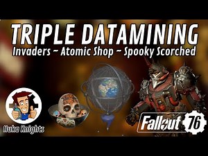 Fallout 76 PTS: Triple Datamining - Invaders - Atomic Shop - Spooky Scorched new Rewards / Datamine