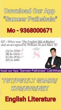 “English Bill of Rights 1689 📜 | Power of Kings Limited!” #sameerpathshala