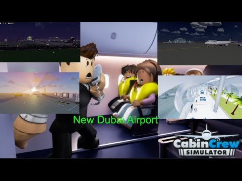 The New Cabin Crew Simulator Update Is Here Flight to Dubai Airport (Water Salute) on the B747-400