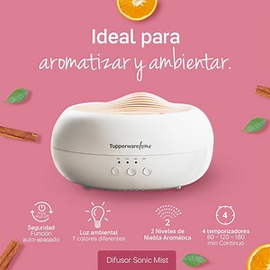 ¡Lleva paz y buena vibra a tu hogar! El nuevo Difusor Sonic Mist transforma tu casa en un espacio natural con nuestros aceites esenciales. Búscalos en catálogo y en la Tienda en Línea: https://bit.ly/3jiArtr | Tupperware México
