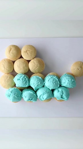 Creative Baby Shower Cupcake Cake Ideas