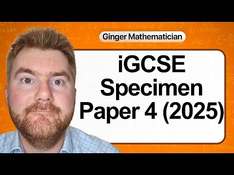 iGCSE Maths Paper 4 Specimen (2025): Full Walkthrough & Top Tips!