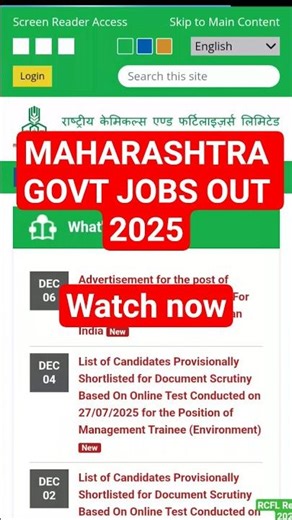 MAHARASHTRA GOVT JOBS OUT 2025 #governmentjobs #govtjobs #sarkarinaukri #jobupdates
