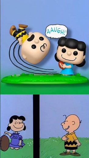 Charlie Brown & Lucy Kick the Football Moment | Funko Pop #funko #charliebrown #fun2collect #peanuts