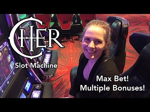Cher Slot Machine! 3 Bonuses * Free Spins!!! Max Bet
