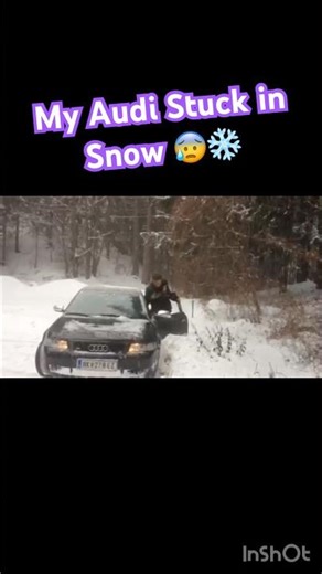 My Audi Stuck Fail 🤯#fail #stuck #fails #audi #quattro #turbo #snow #cars