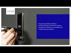 Wie programmiert man ein DIGILOCK VERSA RFID Schloss