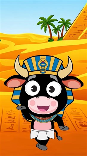 🏺🐮 Faraó Tu Tu Tu TutancãBoi! #musicainfantil #shorts #desenho #boidacarapreta