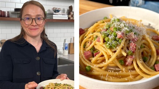Peas & Pancetta Pasta Recipe