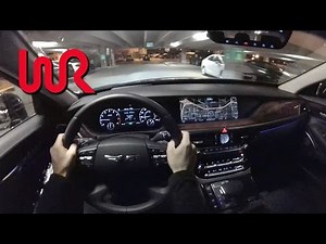 2017 Genesis G90 5.0 Ultimate - POV Night Drive (Binaural Audio)