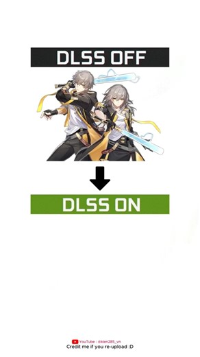 DLSS OFF - ON #honkaistarrail #nvidia #dlss #hsrcreators #hsrfanart