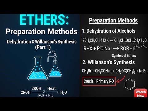 Ether| Part 01|Introduction & Preparation method|Class 12th