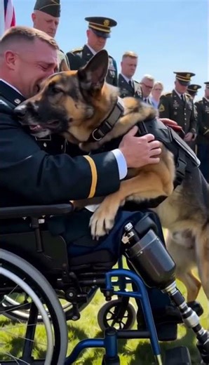 This soldier's reunion with his K9 partner will make you cry 😭❤️