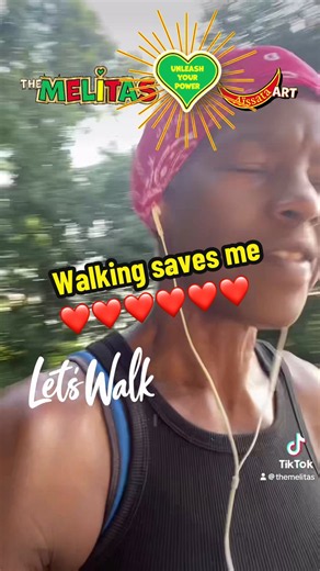 Im going through a difficult time with my work, living situations and more. I should be defeated, but I refuse to do so because I have my eyes on the prize. Thank god for long walks, cause after this one, I feel much better and my hopes are high 🙏🏾🙏🏾🙏🏾 ❤️Unleash Your Power, Exercise!❤️ #themelitas #runningmotivation #aissataart