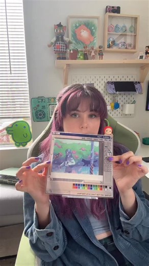 WE FINALLY RESTOCKED OUR MS PAINT PHOTO STANDS!!!!! if you’re waiting on an order with a stand, we are shipping them out this week! thank you for your patience 🥺💜 #smallbuisness #art #prints #frame #homedecor | Spooky Berry Studio