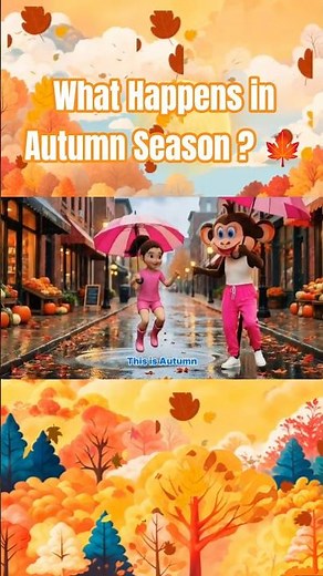 Autumn Leaves are Falling Down🍁| Fall song | Winter Song | Pre School Song for kids