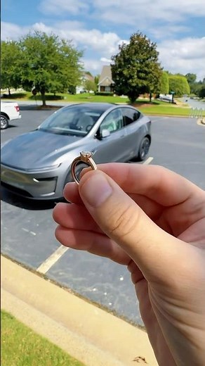How to unlock a Tesla with a ring 😳 #automobile #tesla #smartphone #ring