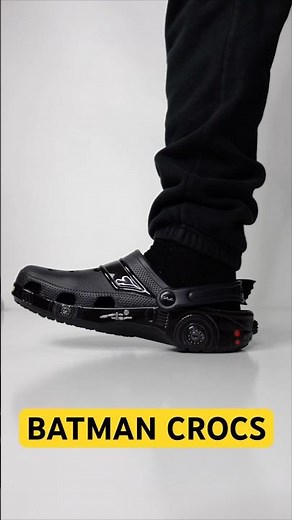 Batman hits the streets in style... Crocs style 🦇 #Batman #Crocs #BatmanCrocs