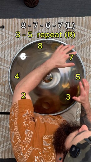 EASY beginner Handpan Pattern