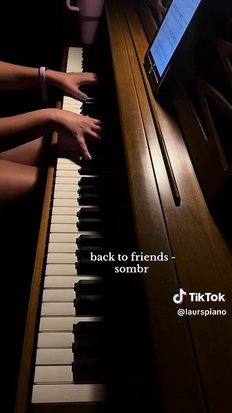 Back to Friends - Sombr Piano Cover