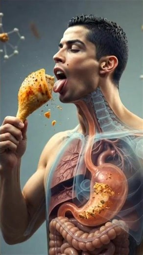 From Mouth to Stomach: How Chicken Is Digested | 3D Medical Animation #human #digestivehealth