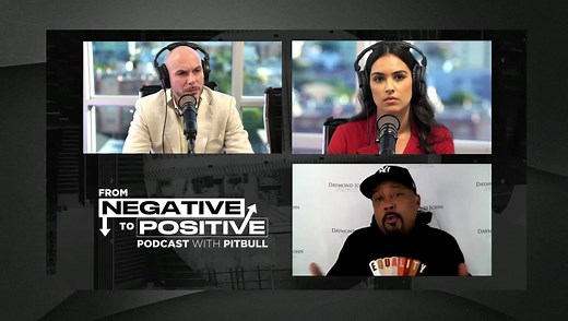 If opportunity doesn’t knock, build a door. It was great to have king of entrepreneurs and the Shark, Daymond John, on the new podcast “From Negative to Positive”. Listen to the rest of his Kardashian and Shark Tank story and more on Apple Podcasts, Spotify, PodcastOne, and Amazon Music. 👂🏼mr305.ffm.to/podcast Dale! #fromnegativetopositive #podcast | Pitbull