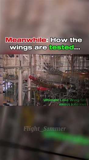 How plane wings are tested 🤔… #aviation #airplane #boeing #airbus