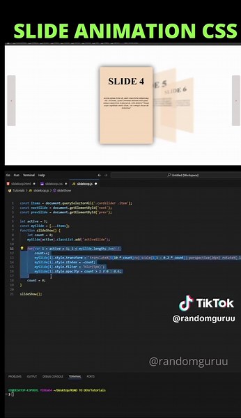 Slider Animation CSS JS #fyp #fypシ #frontend #frontenddeveloper #html #htmlcss #animated #animate #tutorials #tutorial #javascript #fullstackdeveloper #swiperjs