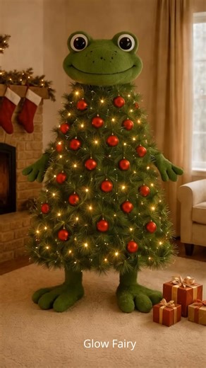 Frog Christmas tree makes me so hoppy! 🐸 | Glow Fairy