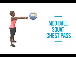 Medicine Ball Squat Chest Passes