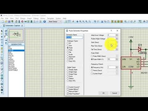 MOSFET Gate Driver Circuit in Proteus | Buck converter | IR2101| #DrHaiderZaman