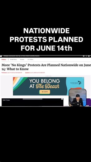 372 reactions · 178 comments |  What is being called the “No Kings” protests are being orchestrated for a “Nationwide day of defiance” for this coming Saturday, June 14th on the same day as President Trump’s parade in DC. #nokings #protests #civilunrest Watch the full podcast at the link below  https://youtu.be/nxoOp4ebHVA?si=uhmBh8XybJiGo_Ea | End Time Headlines | Facebook