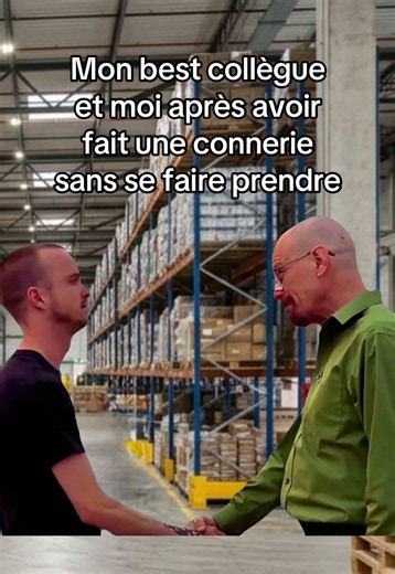 Mon meilleur collègue et moi après une connerie sans se faire prendre