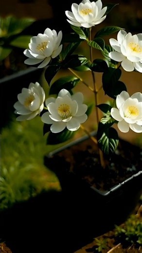 🌿Magical Jasmine Plant Growth 🌸 Step-by-Step Realistic Animation | Relaxing Garden Video