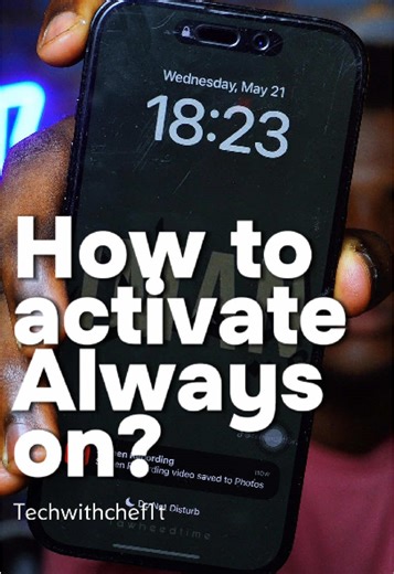 Accessing Always On Display on iPhone Easily