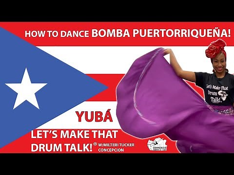 How to Dance Bomba Puertorriquena Rhythm YUBA with Milteri Tucker Concepcion