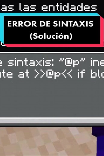 Cómo solucionar el error de sintaxis en Minecraft
