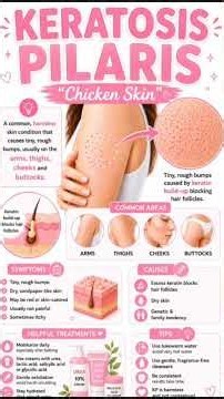 Keratosis Pilaris: The “Chicken Skin” Condition KeratosisPilaris #ChickenSkin #SkinHealth #SkinCare