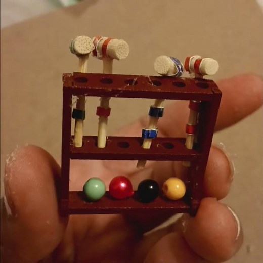 diy miniatures croquet