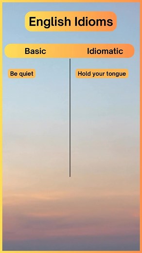 Daily Idioms on Instagram: "English Idioms | Basic Phrase vs Idiomatic Expression.📚 . . . . . #languagejourney #englishidioms #idiomaticexpressions #languageexploration #shortandsweet #reellearning #reelmagic #languagelovers #learnwithreels #explorelanguage #vocabulary #idioms #language #languagelearning #english #dailyidioms"