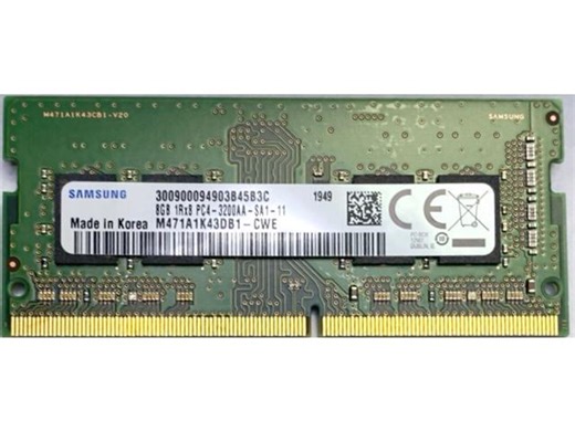 Samsung 8GB DDR4 3200MHz PC4-25600 1.2V 1Rx8 260-Pin SODIMM Laptop RAM Memory Module M471A1K43DB1-CWE - Newegg.com