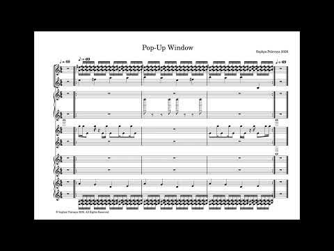 Music Score Video: Pop-Up Window for the Senses #music #notation #soundscapes
