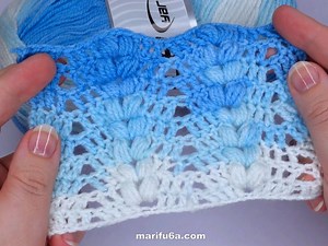 114K views · 7.8K reactions | Crochet puff sitch good for a scarf, afghan, baby blanket, tunic, sweater, and more! | Crochet&Knitting by marifu6a | Facebook