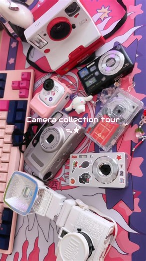 Camera collection tour ♡ #toycamera #polaroidcamera #analogcamera