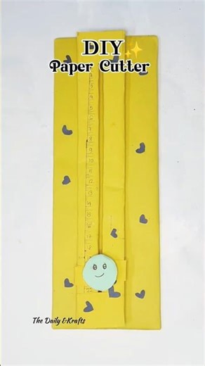 DIY Mini Paper Cutter at Home ✂️ #youtubeshorts #craft #papercraft #papercutter