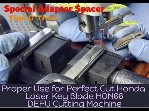 Making Laser Cut for Honda Key Blade Defu 368A House Manual cutting machine Special Spacer Hon66