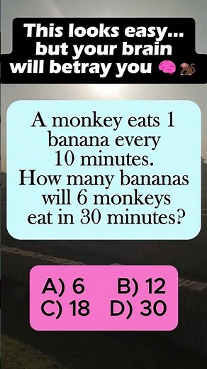 Monkey Math Challenge! How Many Bananas? 🐒🍌 #shorts #iqvistax #brainteaser #viralriddle #puzzle