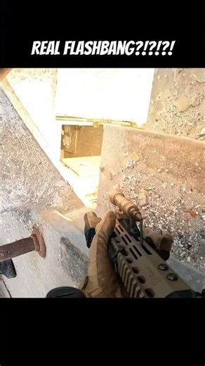 They used a real flashbang at airsoft!!! #airsoft #airsoftcqb #grenade #abandoned #hearingloss